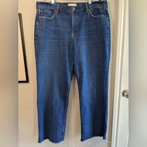 Abercrombie & Fitch The Loose Low Rise Medium Wash 5 Pocket Size 16/33 Excellent